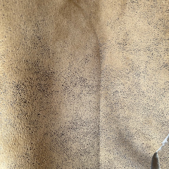 Ecote Faux Shearling Vest, Tan, XS - Picture 4 of 9